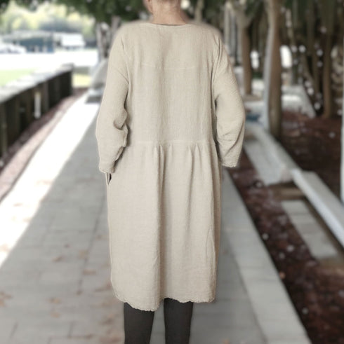 Tunica dama din tesatura naturala. Rochie dama din canepa. 3